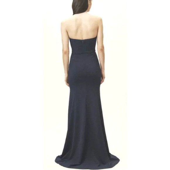 Watters Strapless Evening Gown Midnight Blue Size 10 NWT Style 06806R - Picture 2 of 9